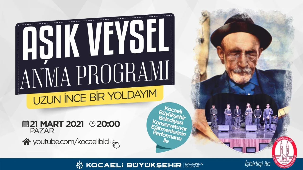 Kocaeli Aşık Veysel'i Anacak