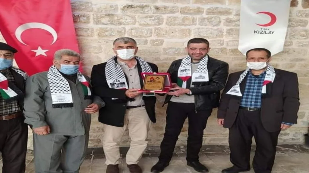 Türk Kızılayı Kilis Şubesi'ne Filistinlilerden ziyaret