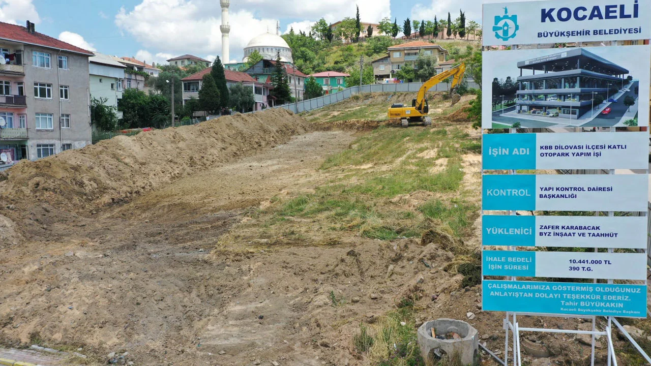 Kocaeli Dilovası’nda katlı otopark için ilk kazma vuruldu