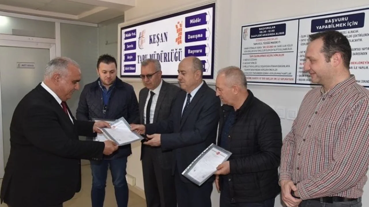 Keşan Gıda OSB’de tapu teslim alındı -