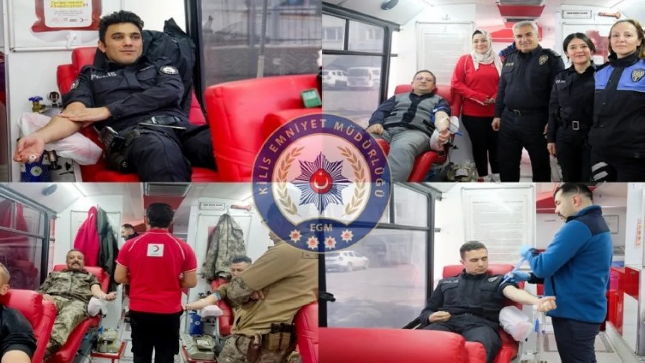 Kilis Emniyet Teşkilatı’ndan, kan bağışı -