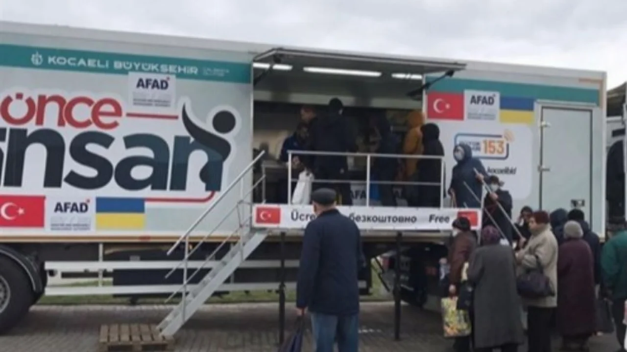Ukrayna'ya AFAD eli -