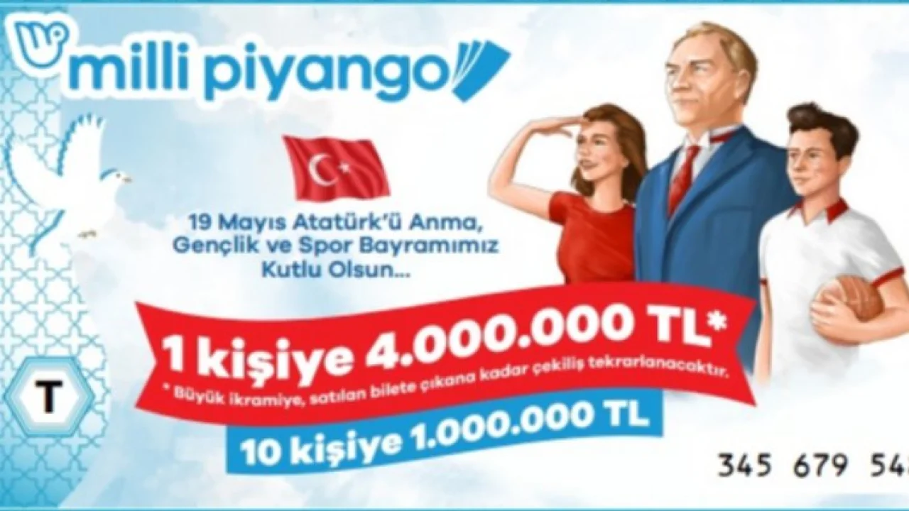 Milli Piyango'dan 19 Mayıs'a özel ikramiye -