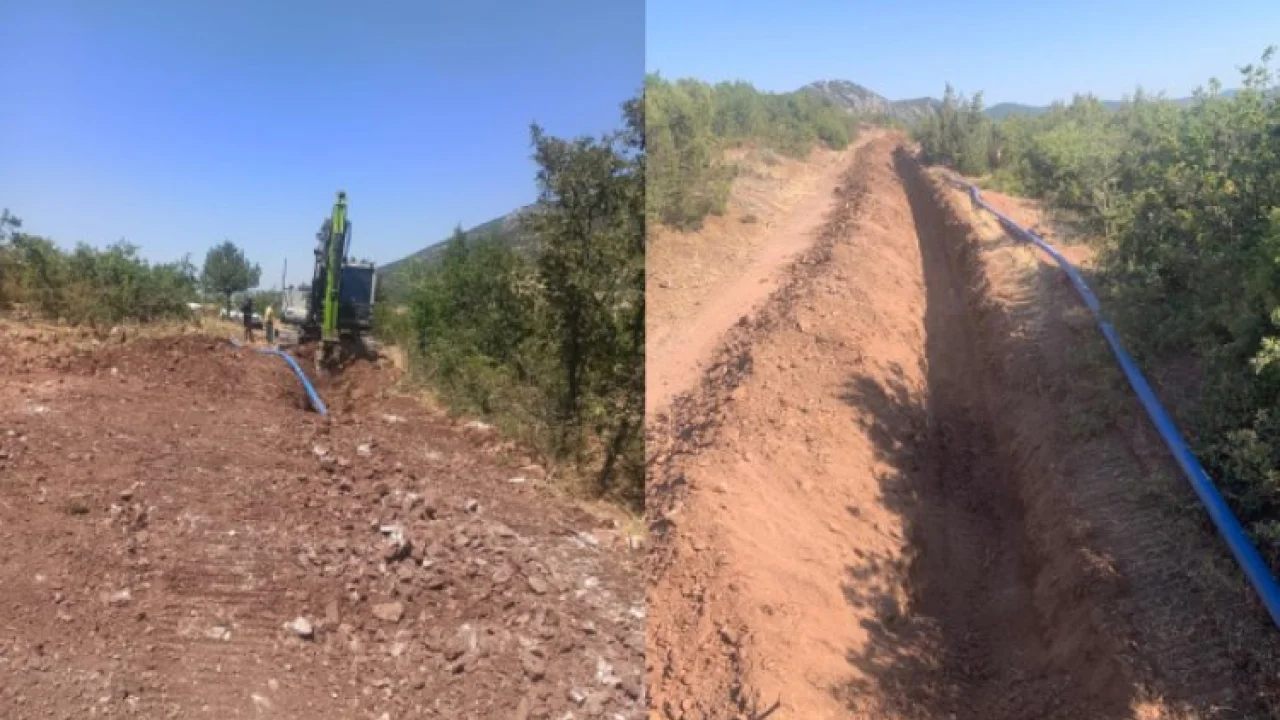 Manisa Akhisar'da bin 900 metrelik içme suyu hattı -
