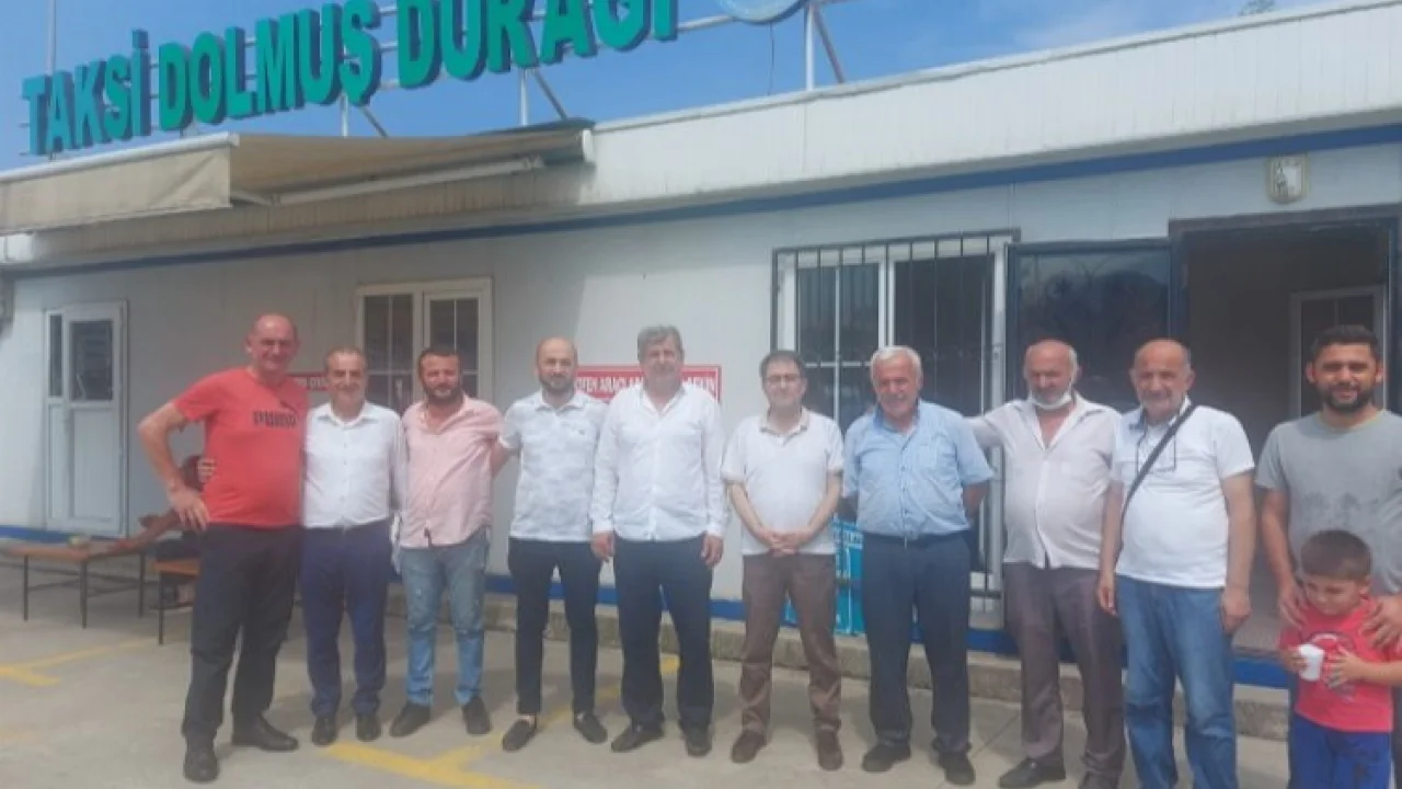 Saltuk Deniz taksi-dolmuş esnafını ziyaret etti -