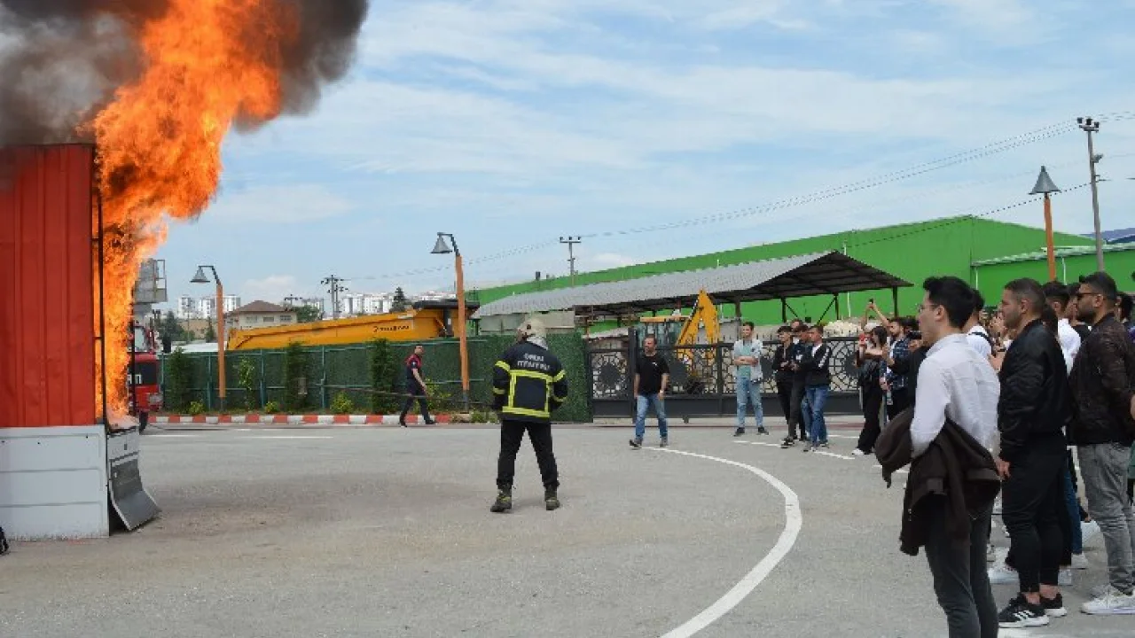 Stajyerler tatbikatta nefes kesti -