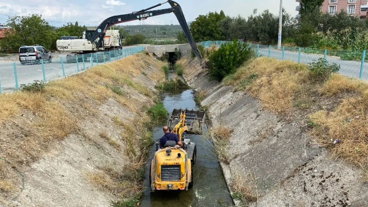 Manisa Soma'da su taşkınlarına karşı derelerde önlem -