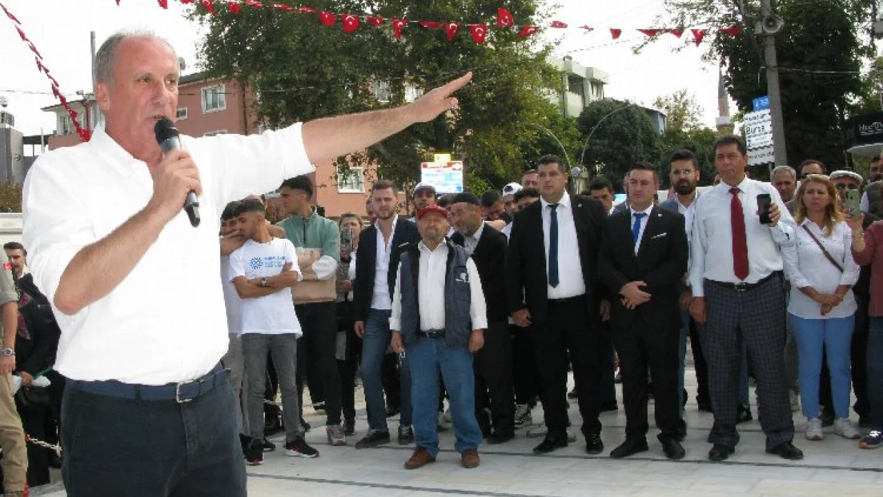 Muharrem İnce Bursa'da... "Ne Cumhur, ne Millet İttifakındayım" -