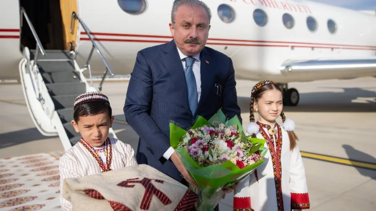TBMM Başkanı Türkmenistan'da -