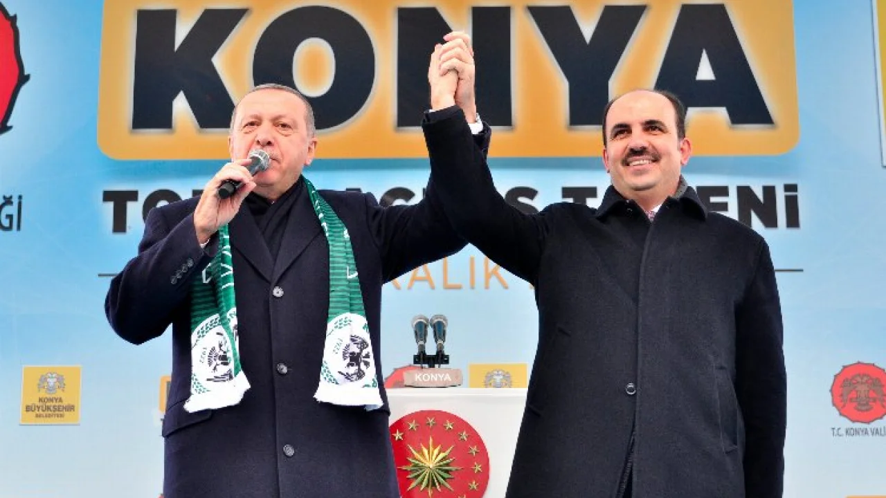 Cumhurbaşkanı Erdoğan'a bir teşekkür de Konya'dan -