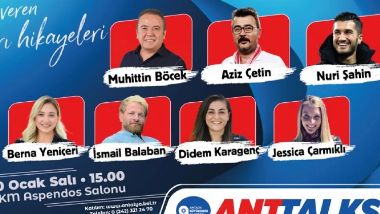 Antalya Büyükşehir'in ANTTALKS etkinliği başlıyor -