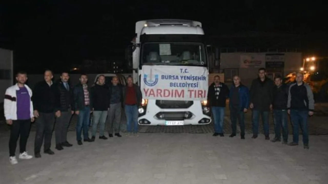 Bursa Yenişehir'de afet bölgesine erzak bağışı çağrısı -