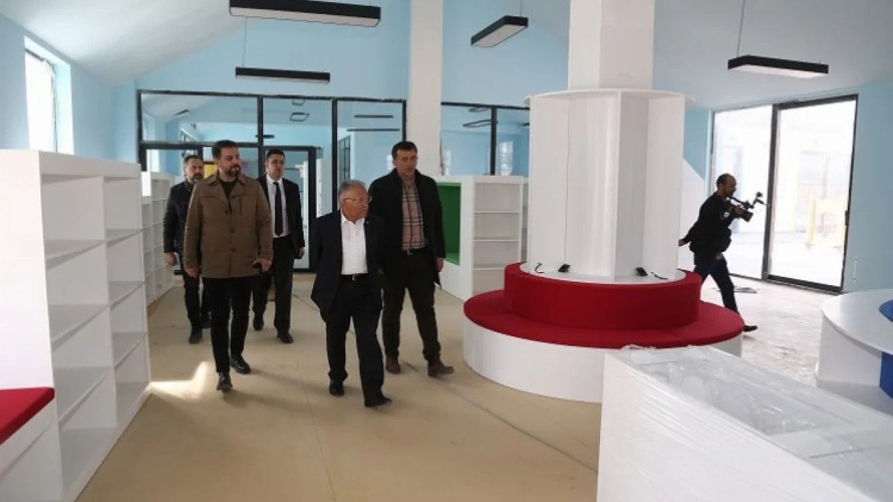 Kayseri'de Çocuk Kütüphanesi ve Müzik Okulu inşaatı tam gaz -