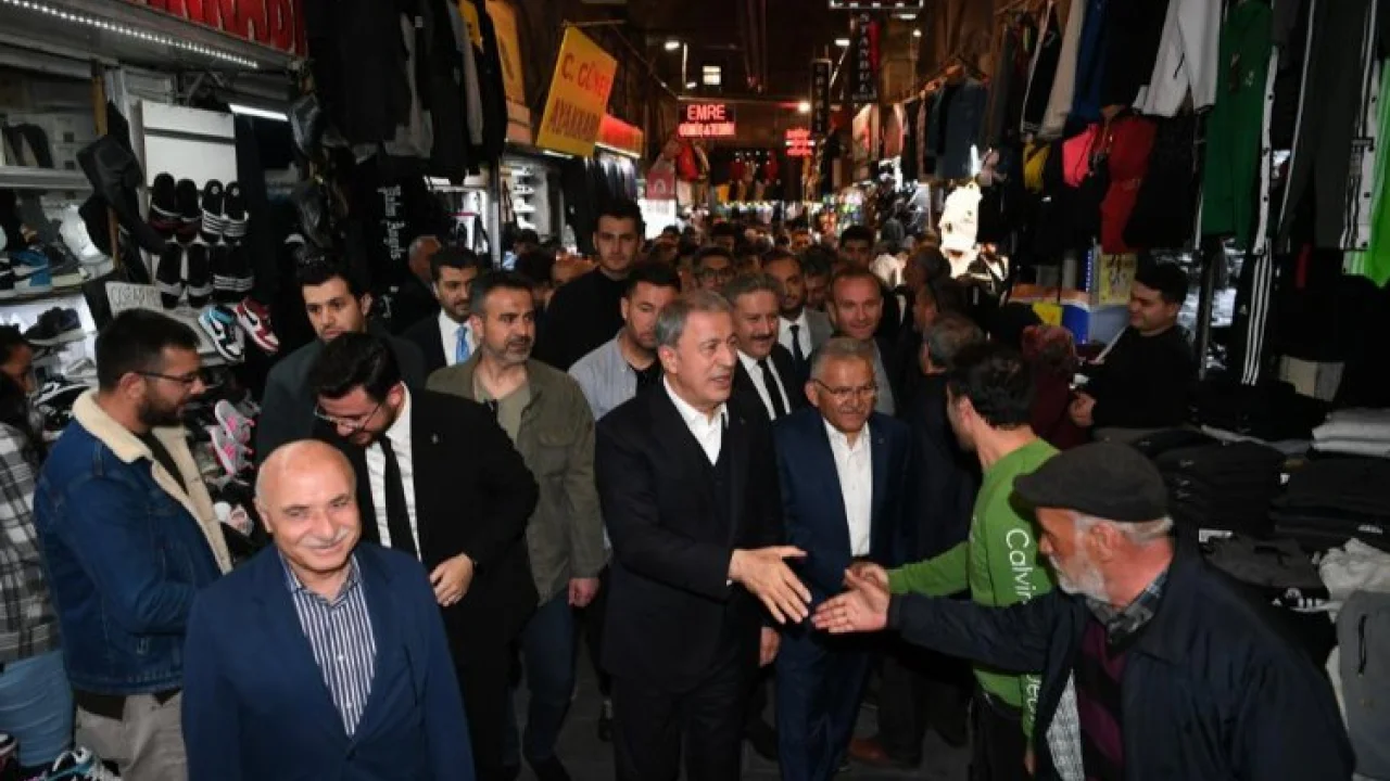 Kayseri dinamiklerinden çarşı esnafına ziyaret -