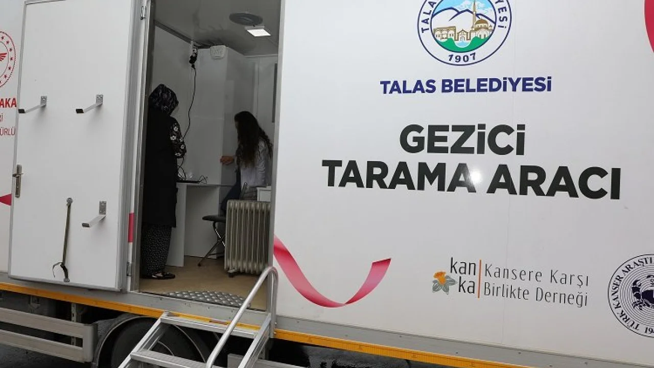 Kayseri Talas'ın 'gezici kanser tarama aracı' yollarda -
