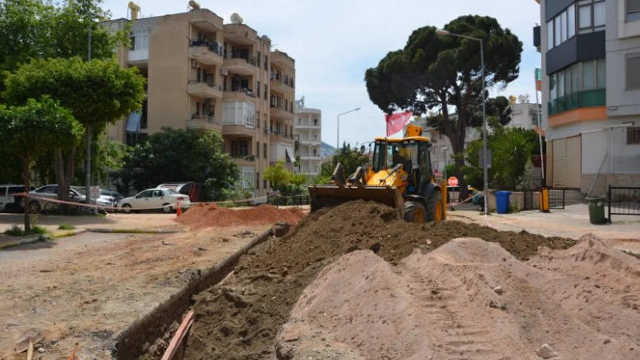 Alanya’da üç mahalleye 2200 metre yeni hat -