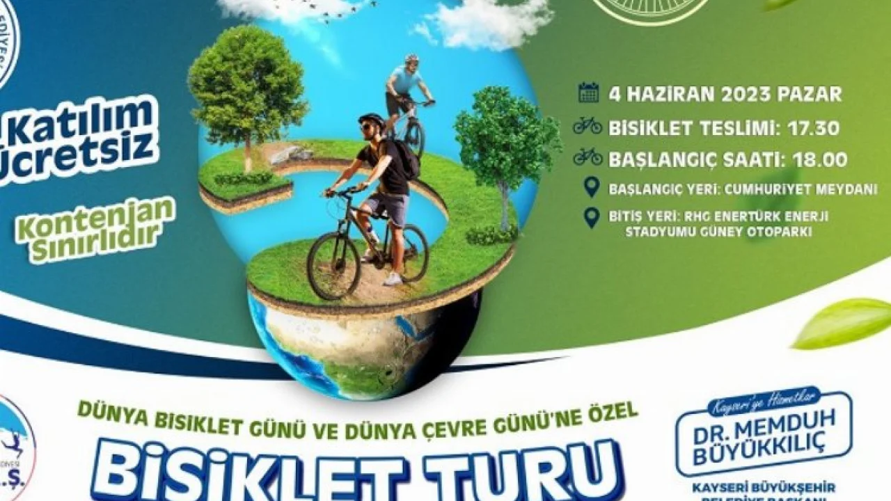 Kayseri Büyükşehir'den özel bisiklet turu -
