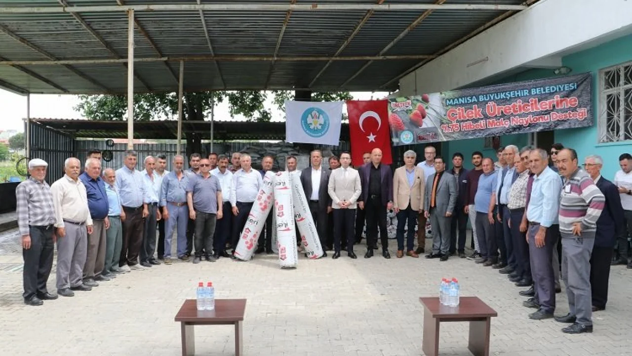 Manisa Büyükşehir'den çilek üretimine destek -
