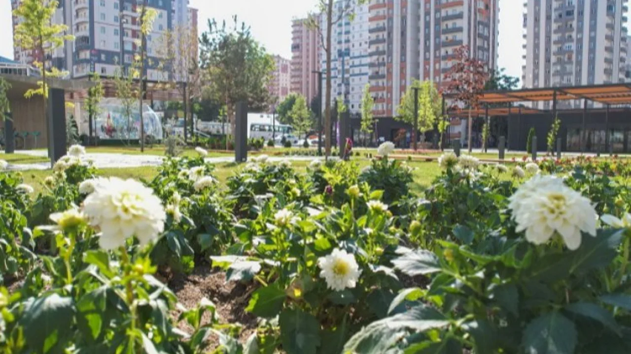 Kayseri Talas'ta rengarenk meydan -