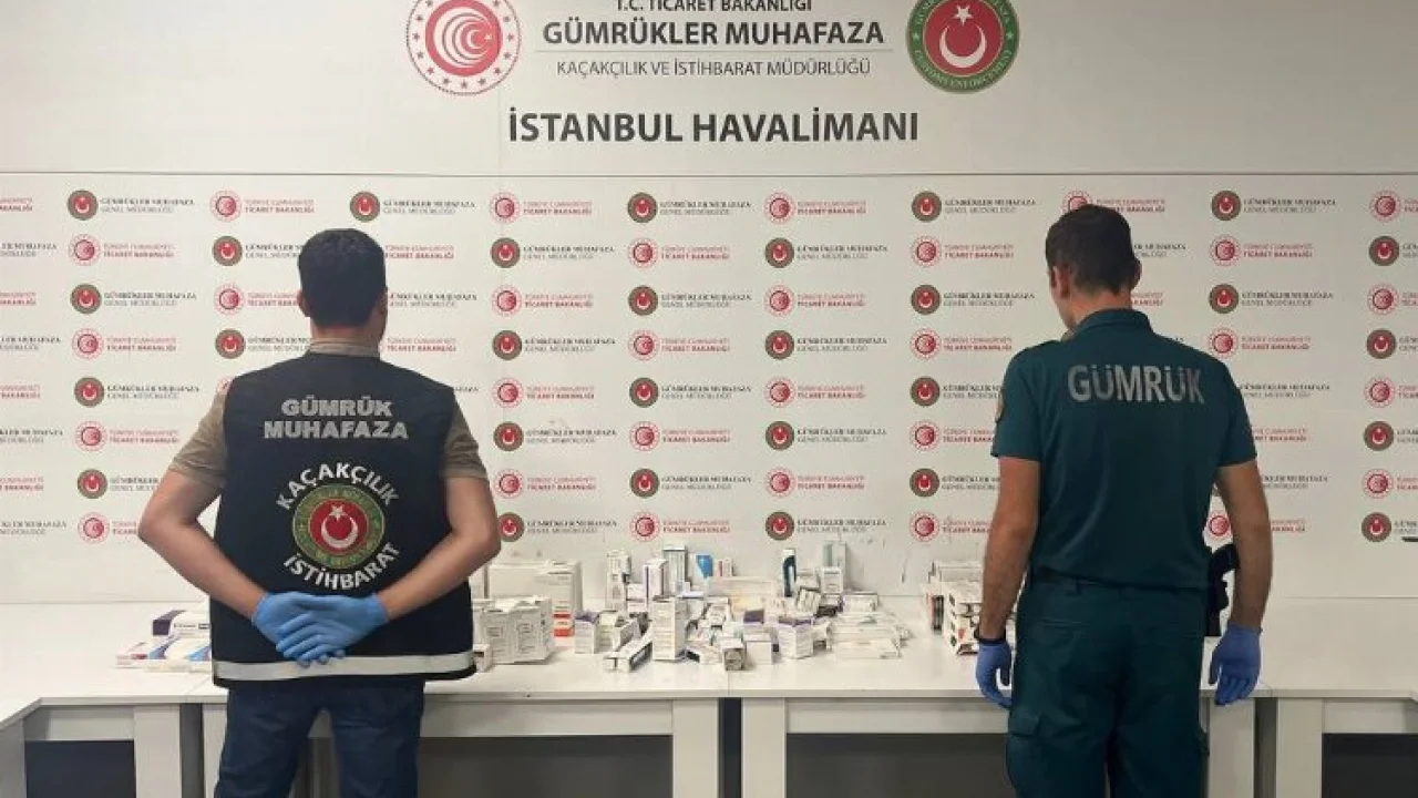 İstanbul Havalimanı’nda 27 milyonluk kaçak ilaç! -