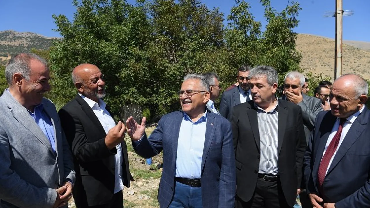 Kayseri'deki sulama tesisine yerinde inceleme -