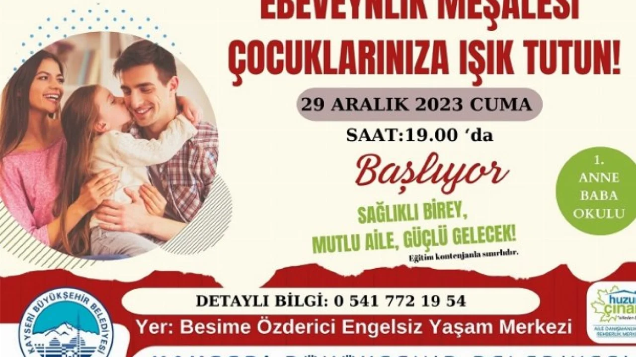 KAYMEK ebeveynlik meşalesini yaktı -