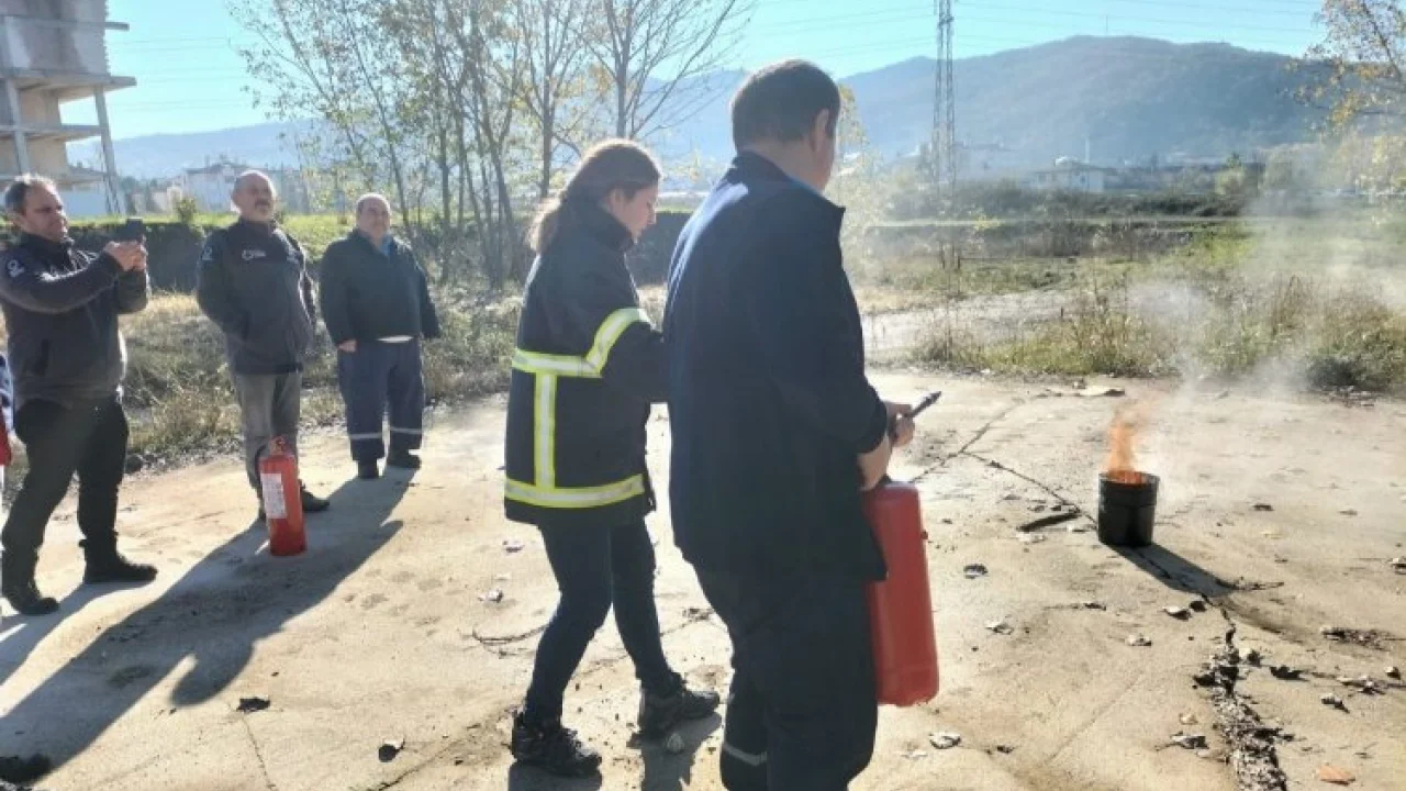 Kocaeli İtfaiyesi'nden KOÜ Teknopark’a eğitim -