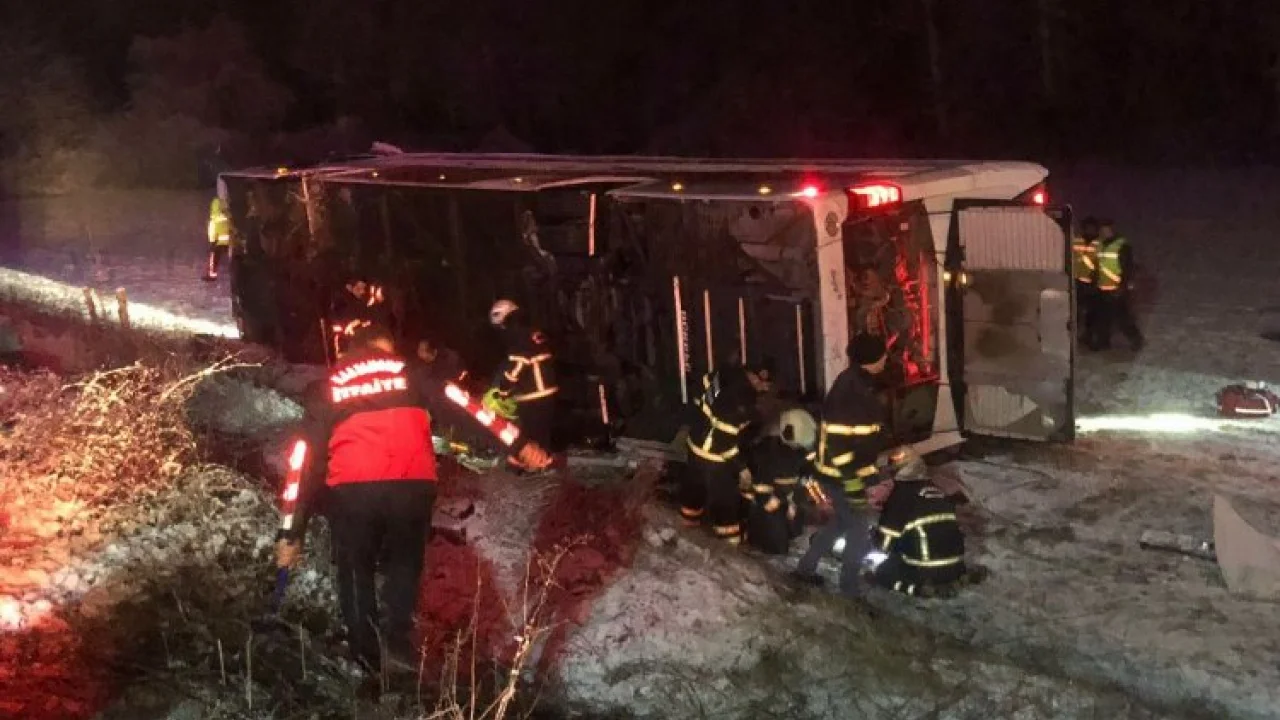 Kastamonu'da otobüs kazası: 6 ölü, 33 yaralı! -