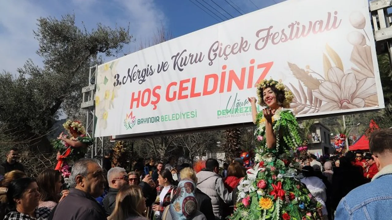 3. Bayındır Turan Nergis ve Kuru Çiçek Festivali yapıldı -