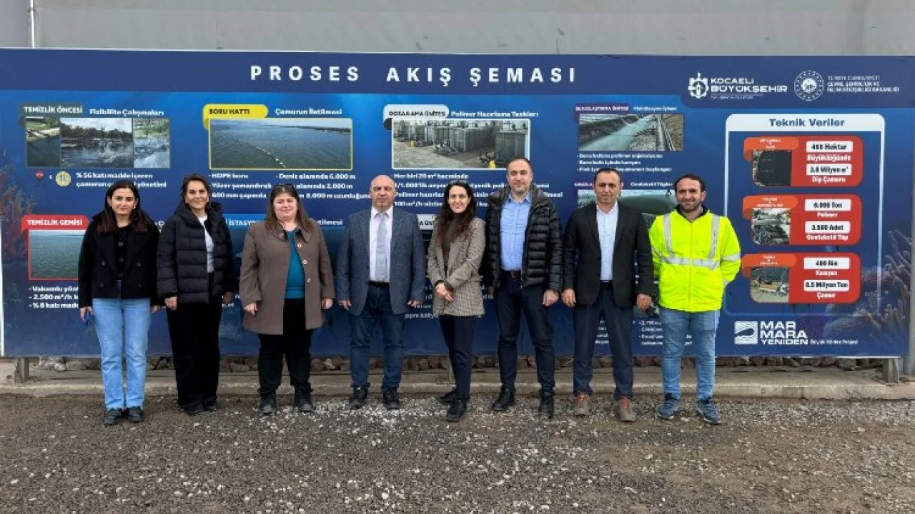Bakanlık heyetinden İzmit Körfezi'ndeki projeye inceleme -