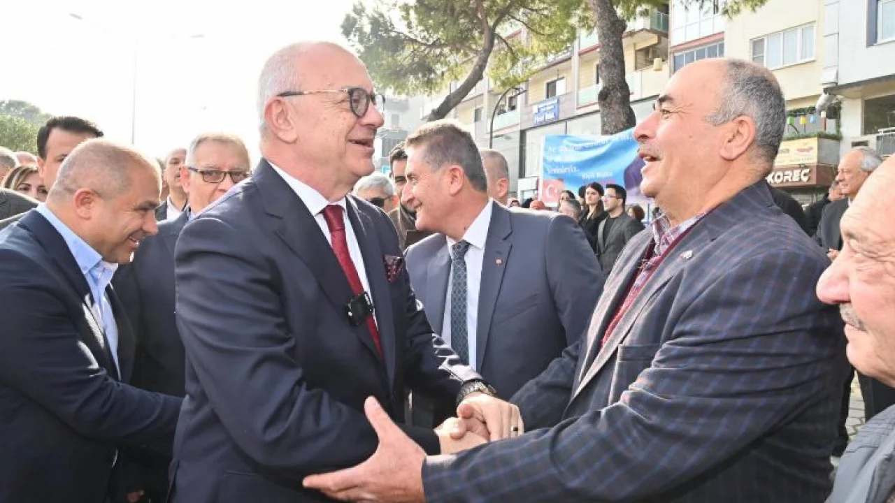 Başkan Ergün'e Soma'da yoğun ilgi -
