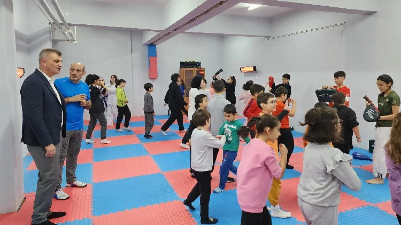 Düzağaç Kültür Merkezi’nde taekwondo dersleri başladı -