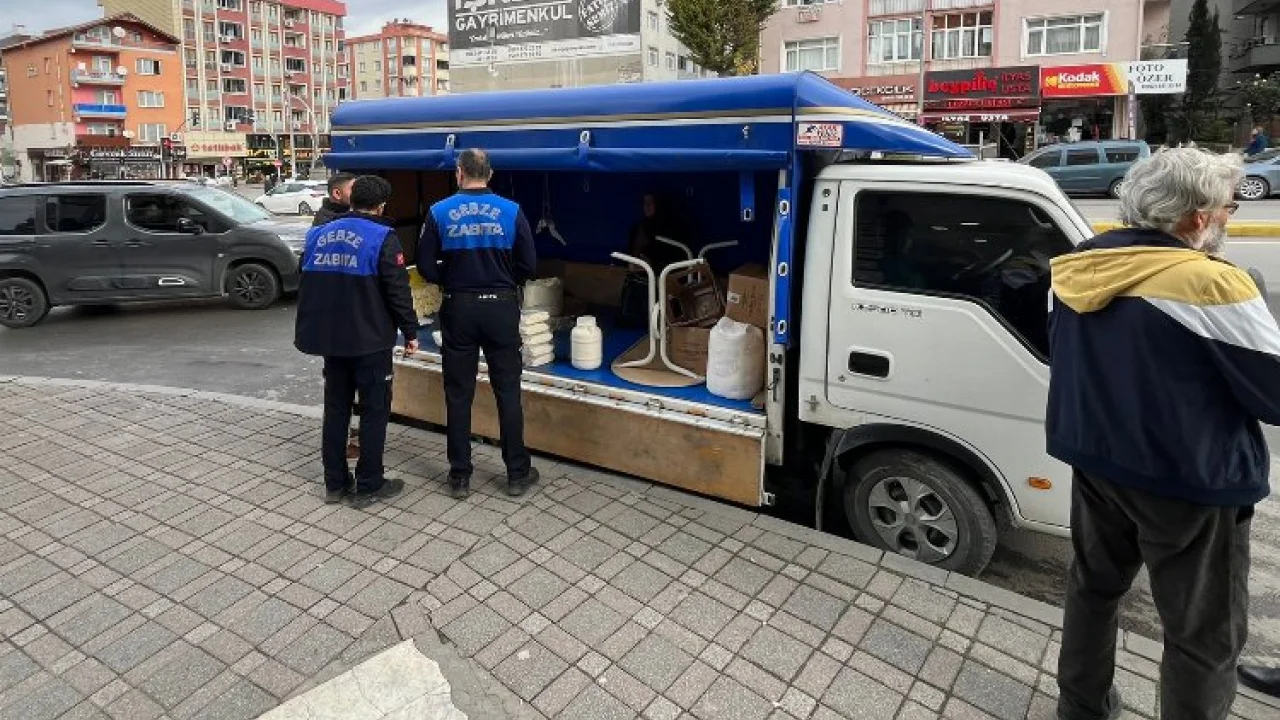 Gebze Zabıtası'ndan 'seyyar' denetimi -