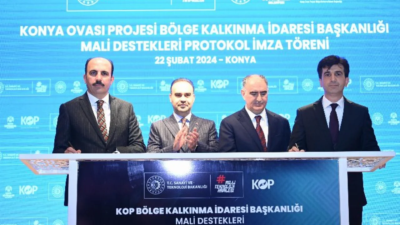 Konya için 22 tarımsal projenin imzaları atıldı -