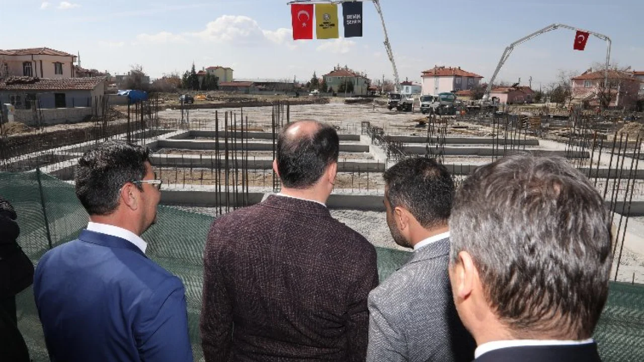 Konya'nın en büyük kapalı pazaryeri için ilk temel -