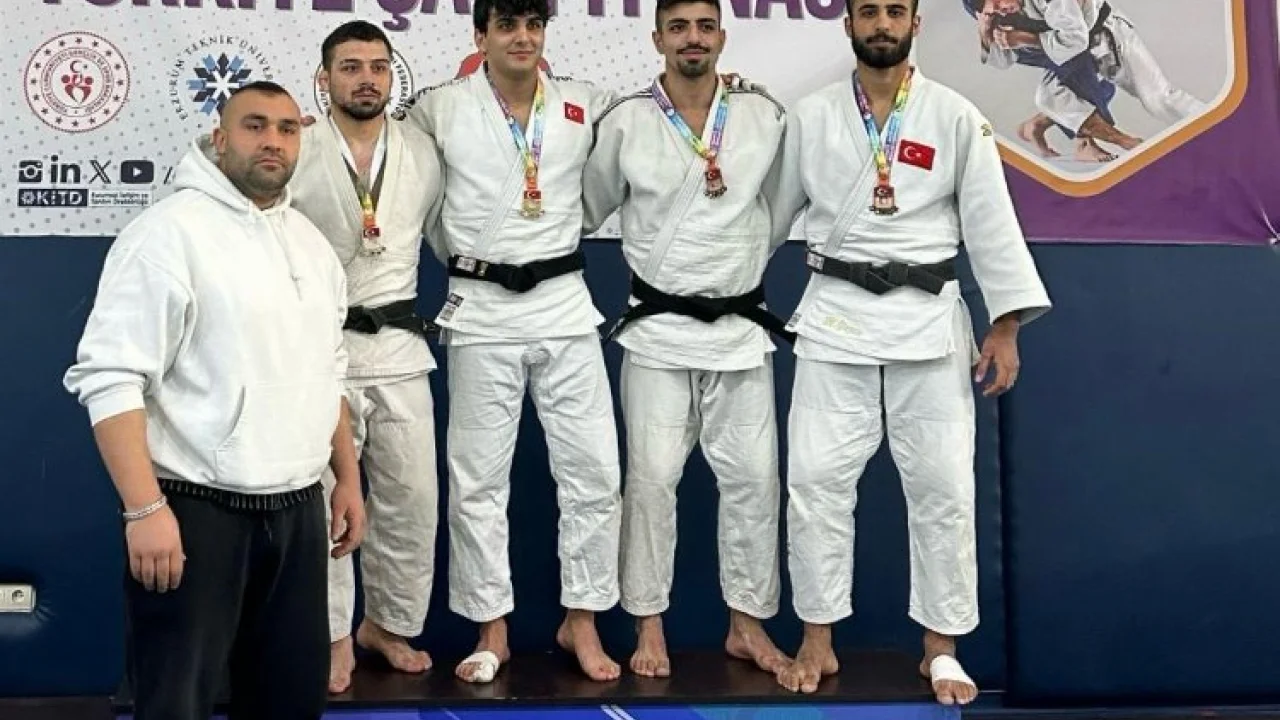 Sakaryalı judocu Sedat Durmuş Erzurum’da podyuma çıktı -