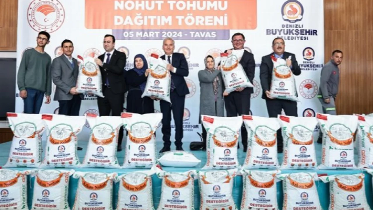 Çiftçiye nohut tohumu desteği -