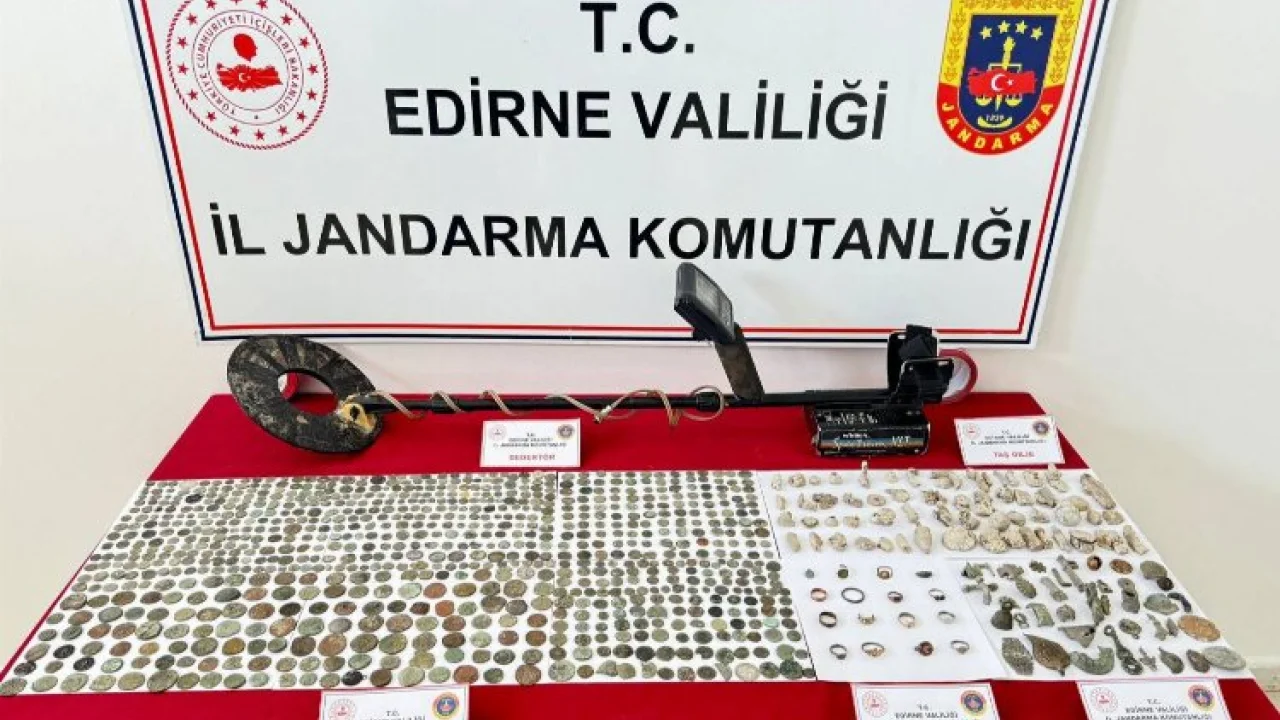 İpsala’da 1085 tarihi eser ele geçirildi -