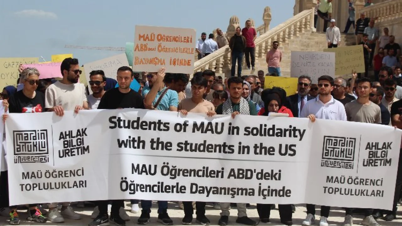 ABD’li öğrenci ve akademisyenlere Mardin’den destek geldi -