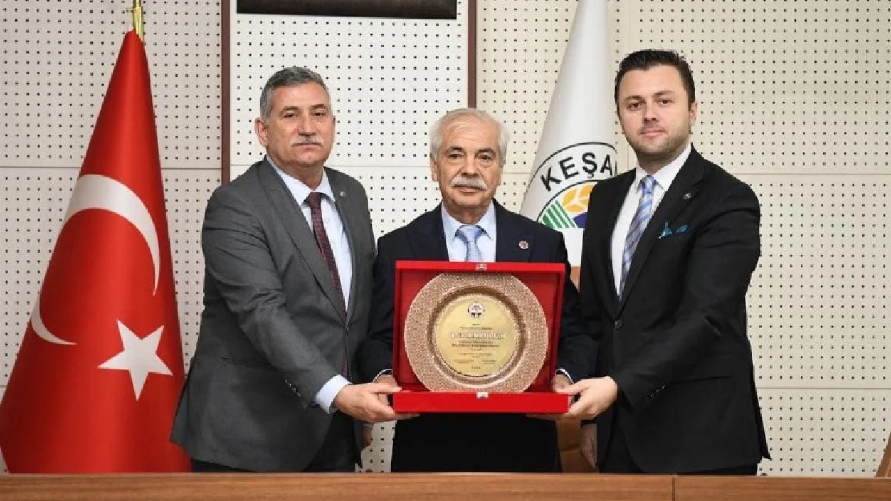 Keşan Ticaret ve Sanayi Odası’ndan Mehmet Özcan’a ziyaret -