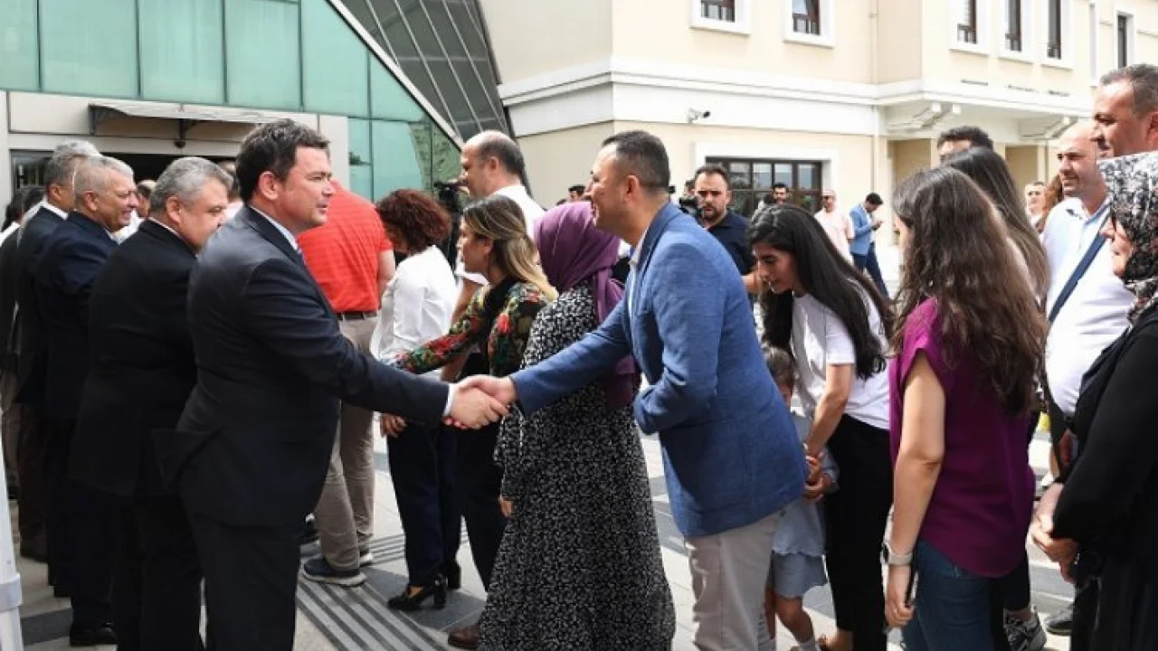 Başkan Erkan Aydın personel ile bayramlaştı -