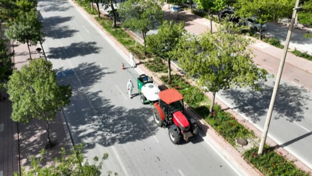 Konya Selçuklu'da haşerelere karşı etkin mücadele -