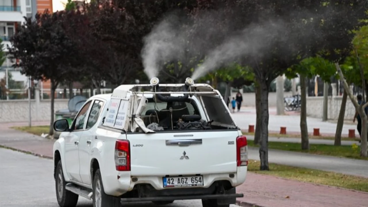 Konya Selçuklu'da ilaçlamalara aralıksız devam -