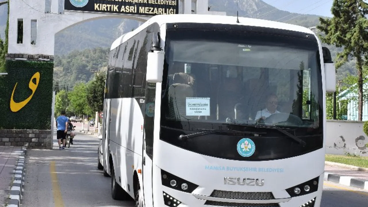 Manisa Büyükşehir'den mezarlıklara bayramlık ulaşım -