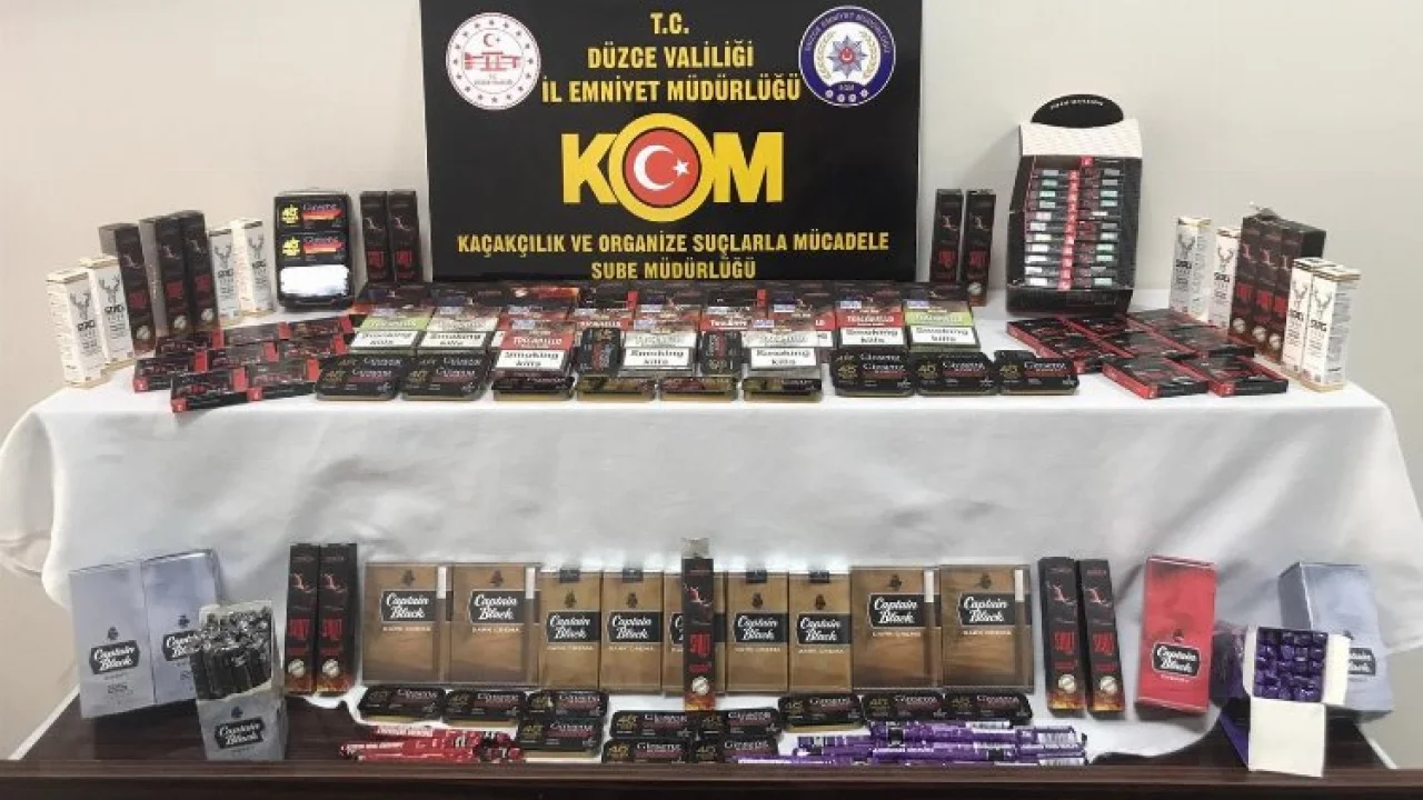 Düzce’de kaçakçılık operasyonu -