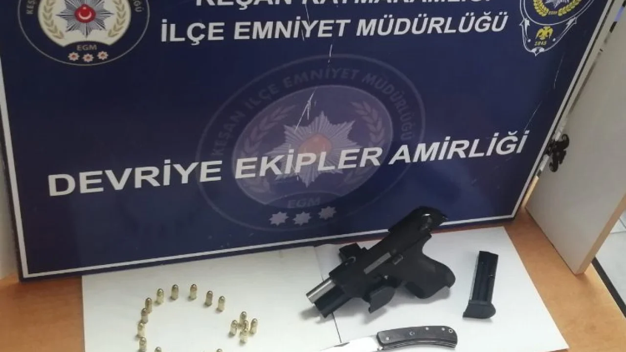 Edirne Keşan'da silahla yaralama olayının zanlısı tutuklandı -