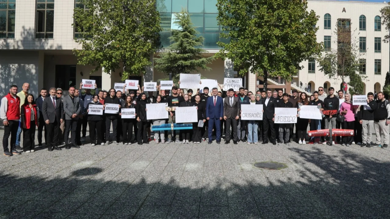   BTÜ öğrencilerinden TUSAŞ’a yapılan terör saldırısına tepki -