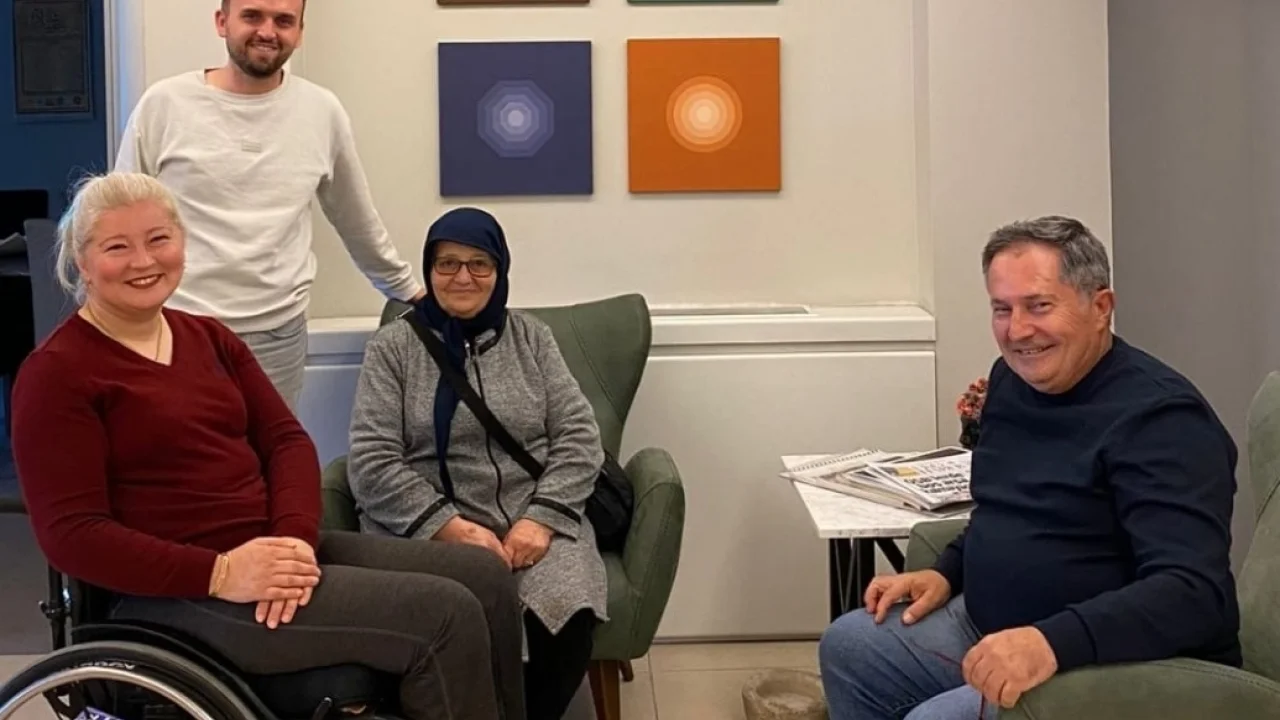 Milli sporcu Aysel Özgan'dan o isime ziyaret -