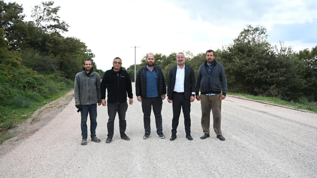 Şahmelek ve Doğla'da yol çalışmaları tamamlandı -