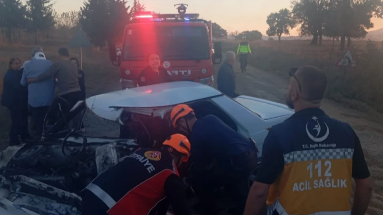 Edirne'de Büyükdoğanca-Kılıçköy yolunda kaza: 4 yaralı -